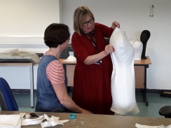 Maggie showing how to make a torso mount from fosshape